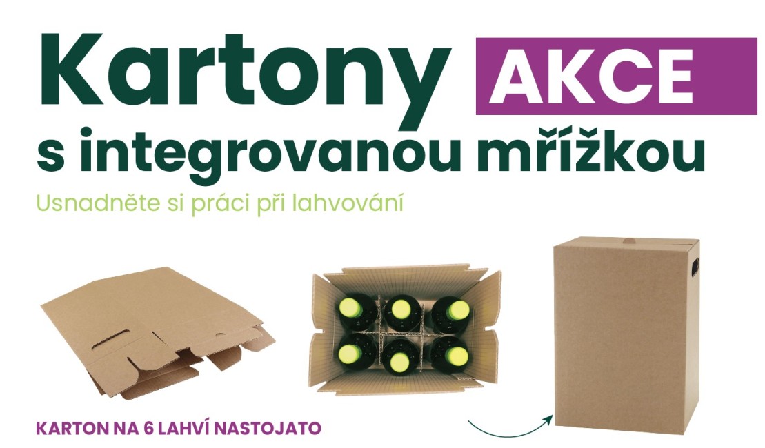 AKCE na kartony s integrovanou mřížkou