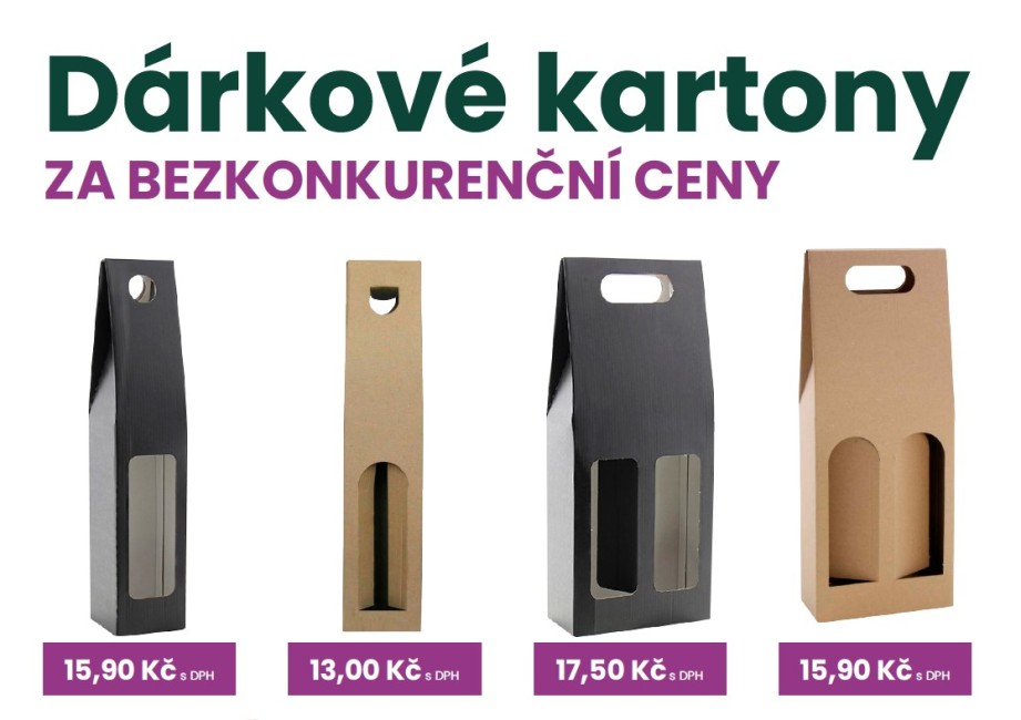 Dárkové kartony za TOP CENU