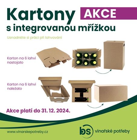 Kartony s integrovanou mřížkou AKCE