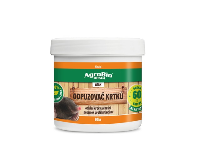 ATAK - Odpuzovač krtků 60 ks